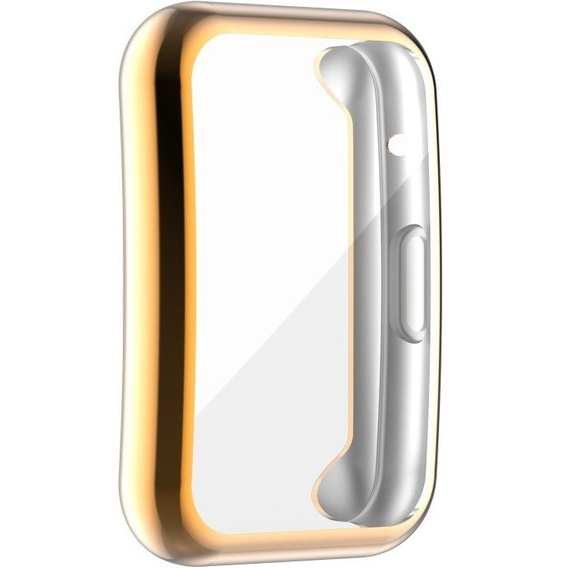 Etui z wbudowanym szkłem do Huawei Watch Fit, Rose Gold