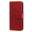 Откидной чехол для Samsung Galaxy A54 5G, Mandala Flower, красный