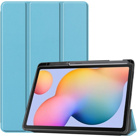 Чехол для Samsung Galaxy Tab S6 Lite, Tri-fold, синий