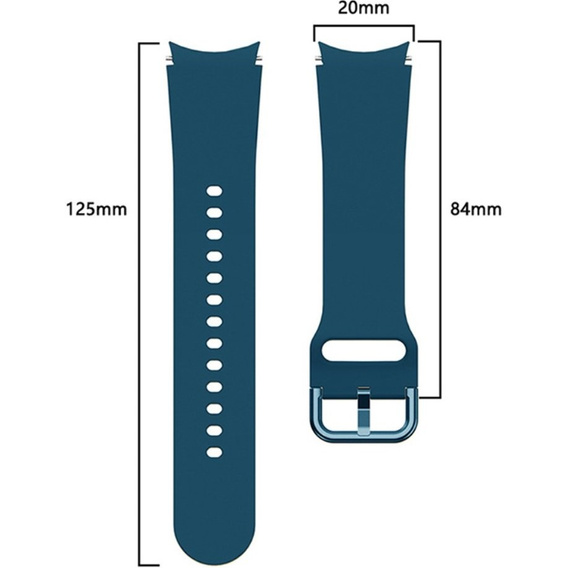 Силіконовий ремінець для Galaxy Watch 4 / 5, Dark Blue