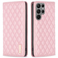 Чохол-книжка для Samsung Galaxy S25 Ultra, Wallet, BINFEN COLOR, рожевий