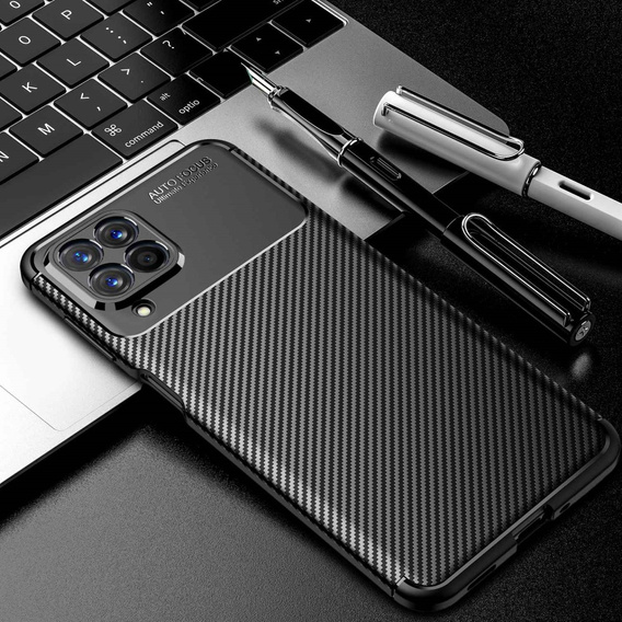 Чoхол до Samsung Galaxy M53 5G, Carbon Gel, чорний