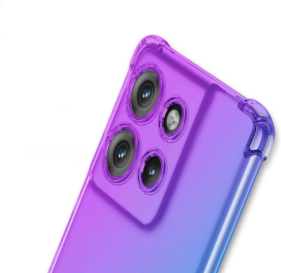Чохол для Motorola Edge 50 Neo / Motorola ThinkPhone 25, Gradient Dropproof, Фіолетовий / синій