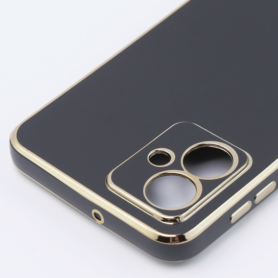 Чохол для Motorola Moto G54 5G, Glamour CamShield, чорний