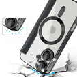 Откидной чехол для iPhone 16, RFID Wallet MagSafe CamShield, чёрный