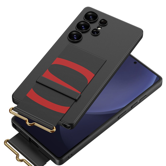 Чехол до Samsung Galaxy S25 Ultra, GKK Strap Case, чёрный