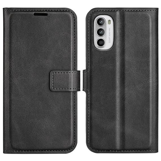 Чехол Wallet до Motorola Moto G52 / G82 5G, Protective Cover, Black