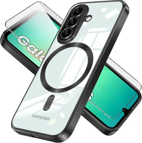 Чохол для Samsung Galaxy A26, Electro MagSafe, чорний + Скло на екран