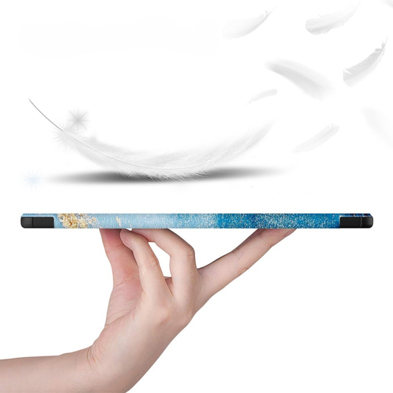 Чехол до Samsung Galaxy Tab S9, Smartcase Hybrid Pen Slot, sea wave