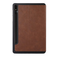 Чехол для Samsung Galaxy Tab S9 FE+ Plus, Smartcase с местом для стилуса, коричневый