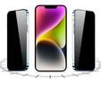 2x Загартоване захисне скло для iPhone 14 Plus / 13 Pro Max, ERBORD 9H Easy App Anti-Peep