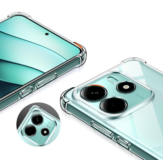 Чохол для Xiaomi Redmi Note 14 5G, Erbord Dropproof, прозорий + скло