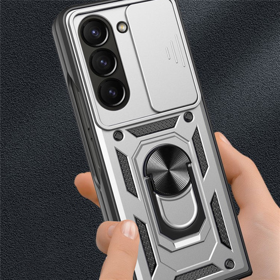 Чехол NOX Camera Slide Samsung Galaxy Z Fold5 5G, CamShield Slide, серебро