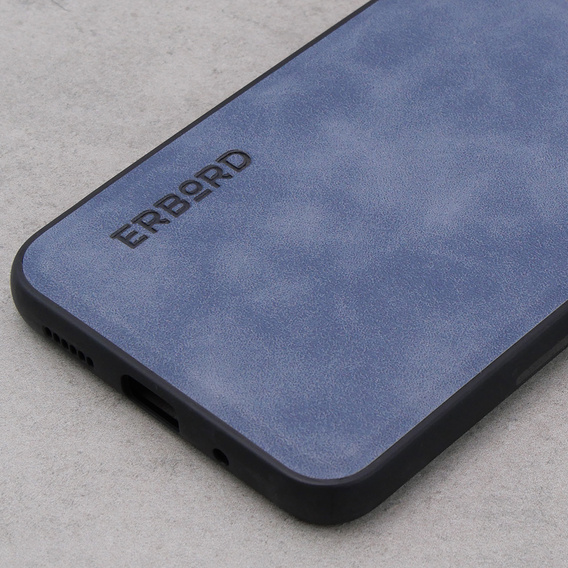 Чехол до Xiaomi Redmi 12C, ERBORD Business, с пластиной-держателем для автомобиля, синий