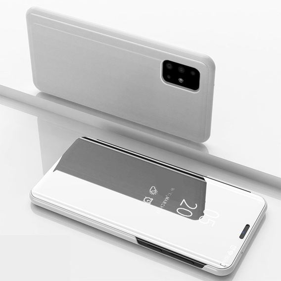 Чехол до Samsung Galaxy A51 5G, Clear View, серебряный