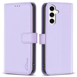 Откидной чехол для Samsung Galaxy S23 FE, BINFEN Wallet, фиолетовый + 9H стекло