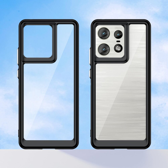 Чoхол до Motorola Edge 50 Pro, Fusion Hybrid, чорний