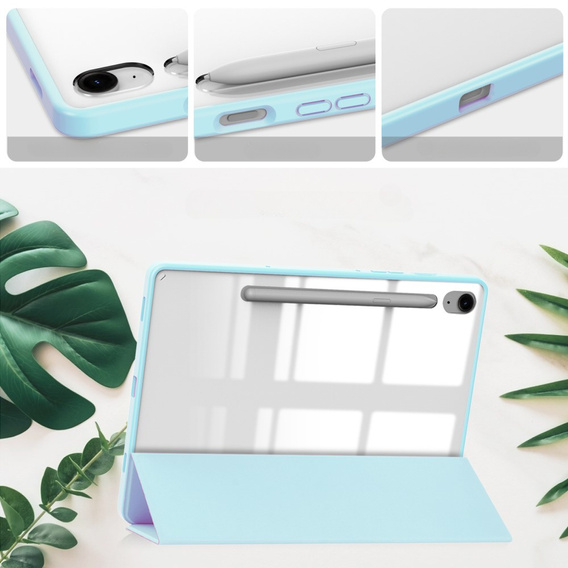 Чехол для Samsung Galaxy Tab S10 FE+ Plus, Smartcase Hybrid, с местом для стилуса, синий