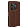 Откидной чехол для Realme GT 6 / 6T, Card Slot, коричневый
