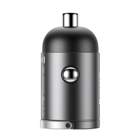 Baseus Автомобильное зарядное устройство 2-Port USB i USB Type-C PD40W/QC3.0 - Grey