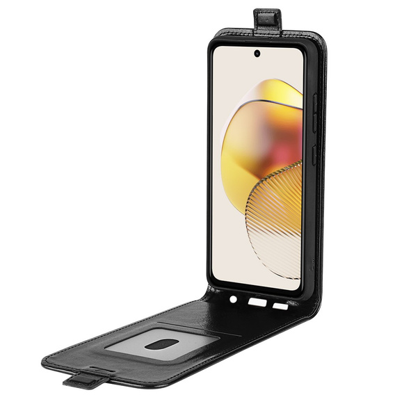 Футляр з клапаном для Motorola Moto G73 5G, Flip, чорний
