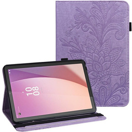 чехол-крышка для Lenovo Pad M9, flower, фиолетовый