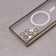 Магнітний чохол Dual Glass MagSafe для Samsung Galaxy S23 Ultra, золотий