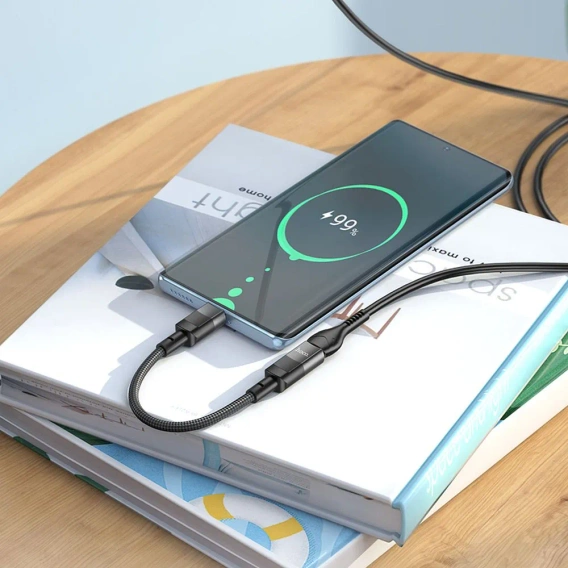 Адаптер HOCO - USB-C TYPE-C на Lightning, Black