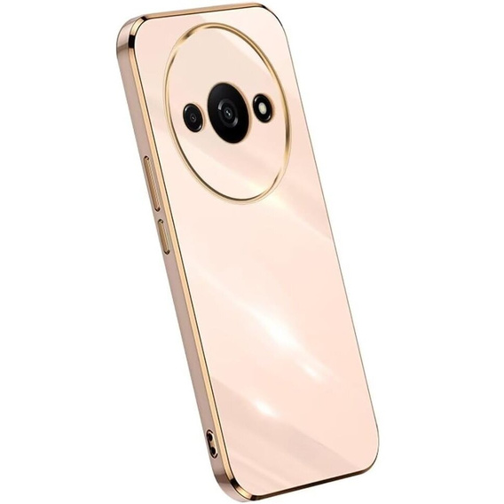 Чохол для Xiaomi Redmi A3, Glamour CamShield, рожевий rose gold