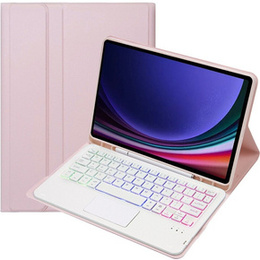Чехол + клавиатура Samsung Galaxy Tab S9 FE X510 / X516, with touchpad, розовый