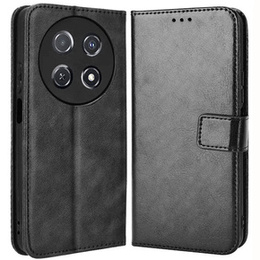 Футляр з клапаном для Huawei Nova 12i, Crazy Horse Wallet, чорний