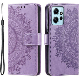 Откидной чехол для Xiaomi Redmi Note 12 4G, Mandala, фиолетовый