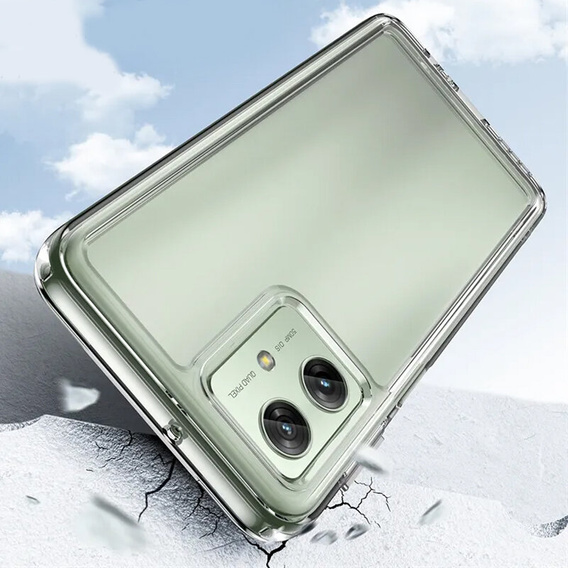 Чехол до Motorola Moto G54 5G, Fusion Hybrid, прозрачный