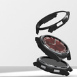 Чохол Ringke для Samsung Galaxy Watch 6 Classic 43mm, тонкий, 2-Pack, прозорий / чорний