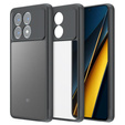 Чохол для Xiaomi Poco X6 Pro 5G, Fusion Hybrid, із захистом камери, прозорий / чорний