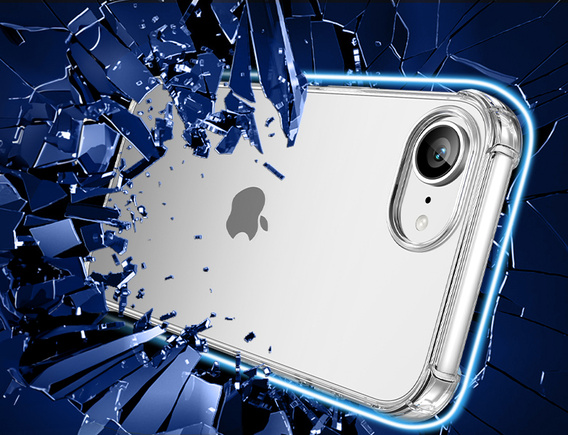 Чохол для iPhone 16E, Erbord Dropproof, прозорий + скло