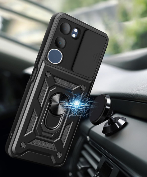 Чехол NOX Camera Slide Vivo Y19s, CamShield Slide, чёрный