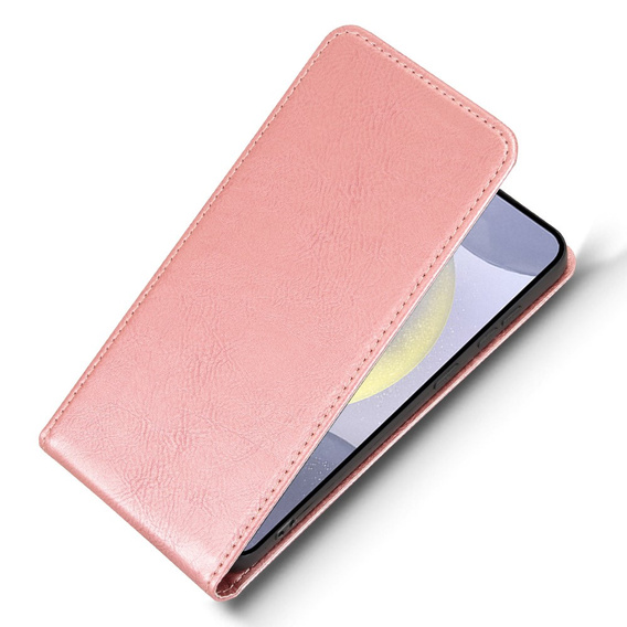Футляр з клапаном для Samsung Galaxy S25, Flip, рожевий