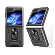 Бронированный Чехол до Samsung Galaxy Z Flip5 5G, Nox Case Ring, чёрный