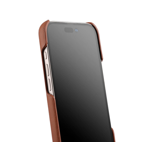 Чохол MELKCO для iPhone 16 Pro, Waxy Textured, коричневий