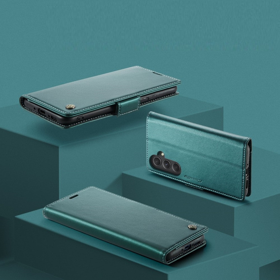 CASE фліп-чохол для Samsung Galaxy A54 5G, Litchi Wallet, зелений