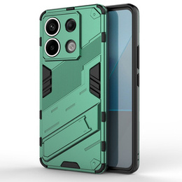 Чехол для Xiaomi Redmi Note 13 Pro 5G, Military kickstand, зелёный