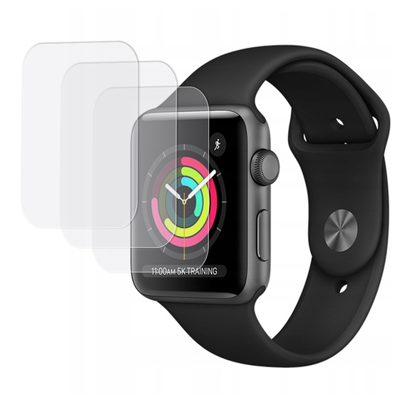 3x ERBORD Гідрогелева фольга для Apple Watch 1/2/3 38mm