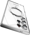 Чoхол до Samsung Galaxy S23 Ultra, MagSafe Hybrid, сріблястий