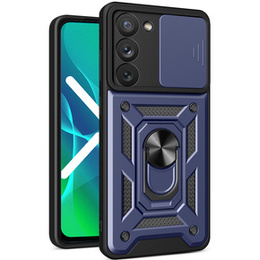 Чехол NOX Camera Slide Samsung Galaxy S23, CamShield Slide, тёмно-синий