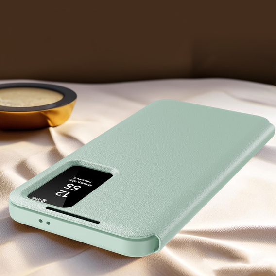 Флип-кейс для Samsung Galaxy S25, Smart View Wallet, зелёный