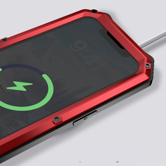 Броньований чохол для iPhone 16E, R-JUST, червоний