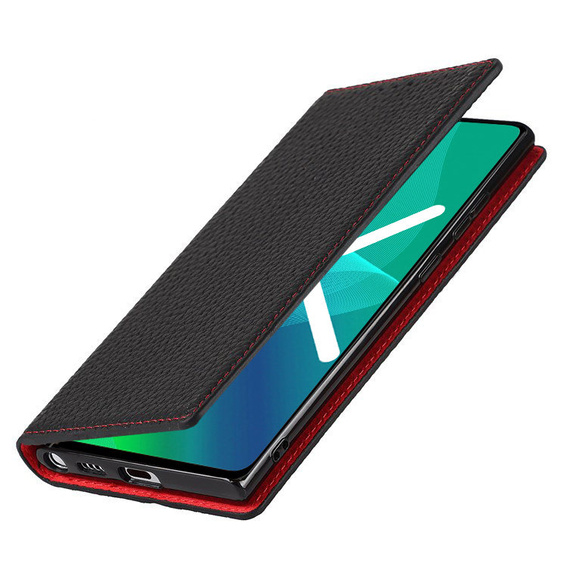 Шкіряний чохол для Samsung Galaxy S22, ERBORD Grain Leather, чорний