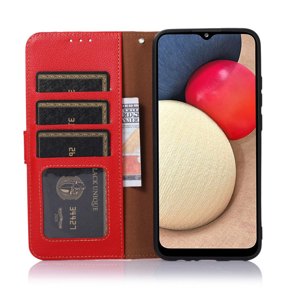 Чехол Wallet до Xiaomi Redmi Note 11/11S, KHAZNEH, Dual Color, Red