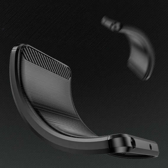 Чехол до Realme 12+ Plus 5G, Carbon, чёрный